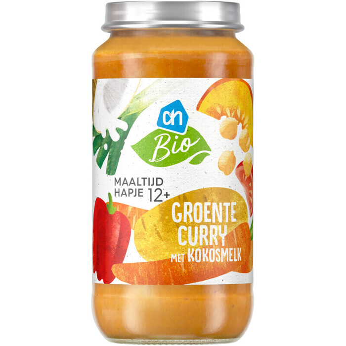 AH Biologisch Maaltijdhapje groentecurry kokosmelk 12+ (250g)