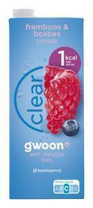 g'woon Clear framboos bosbes koolzuurvrij (1.5L)