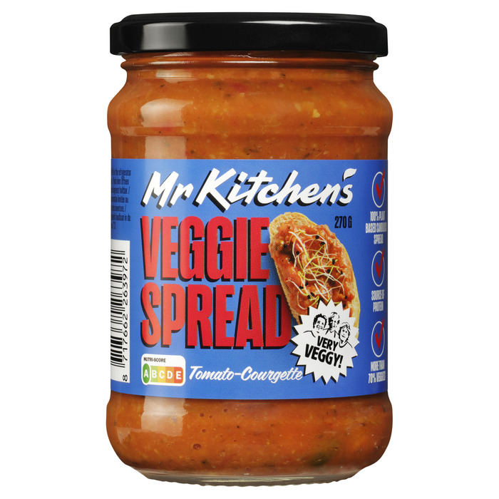 Mister Kitchen's V-Spread tomaat courgette (270g)