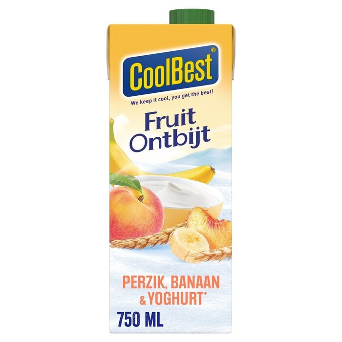 Fruitontbijt yoghurt perzik banaan (0.75L)