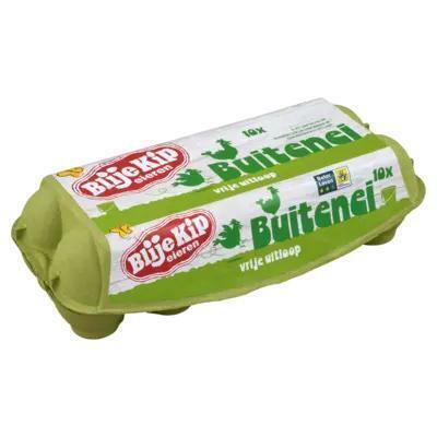 Vrije uitloop Buiteneieren (eierdoos, 300g)