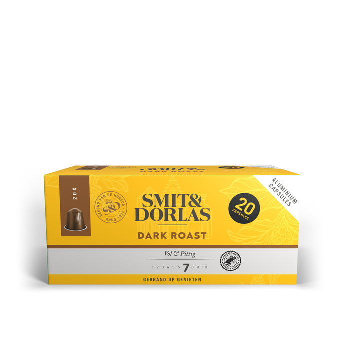 Smit & Dorlas Dark Roast Cups 20 stuks (20 × 5.3g)