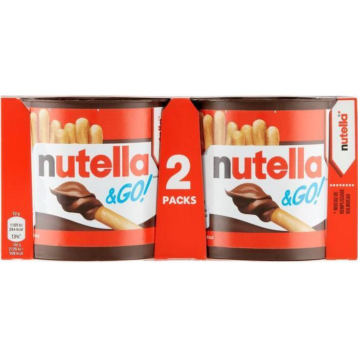 Nutella & Go! 2 Stuks (plastic, 2 × 39g)