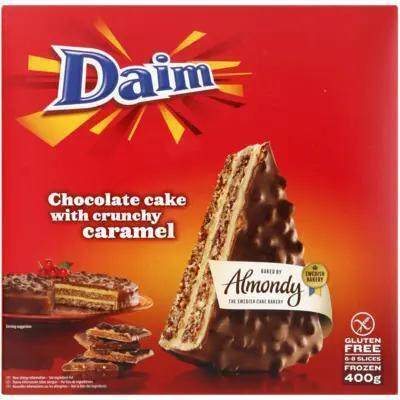 Almondy Daim Chocolate Cake with Crunchy Caramel 400 g (Stuk, 400g)