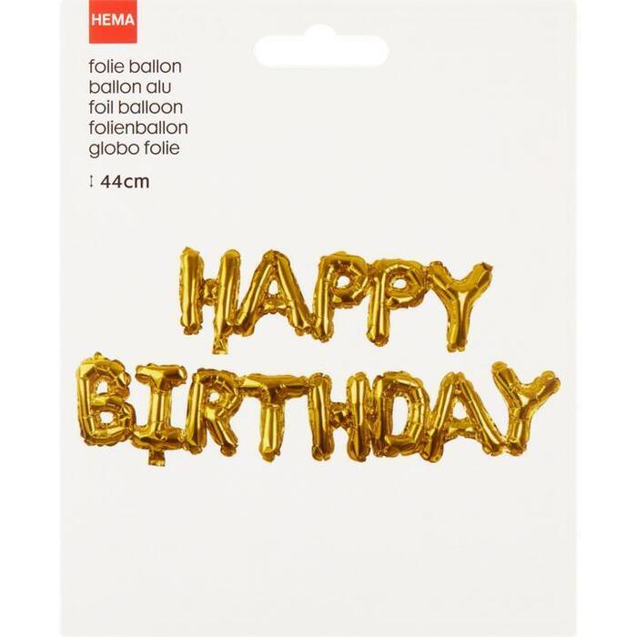 HEMA Folie Ballon Happy Birthday 44cm
