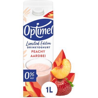 Optimel drinkyoghurt Seizoensvariatie Rode vruchten Munt (Pak, 1L)