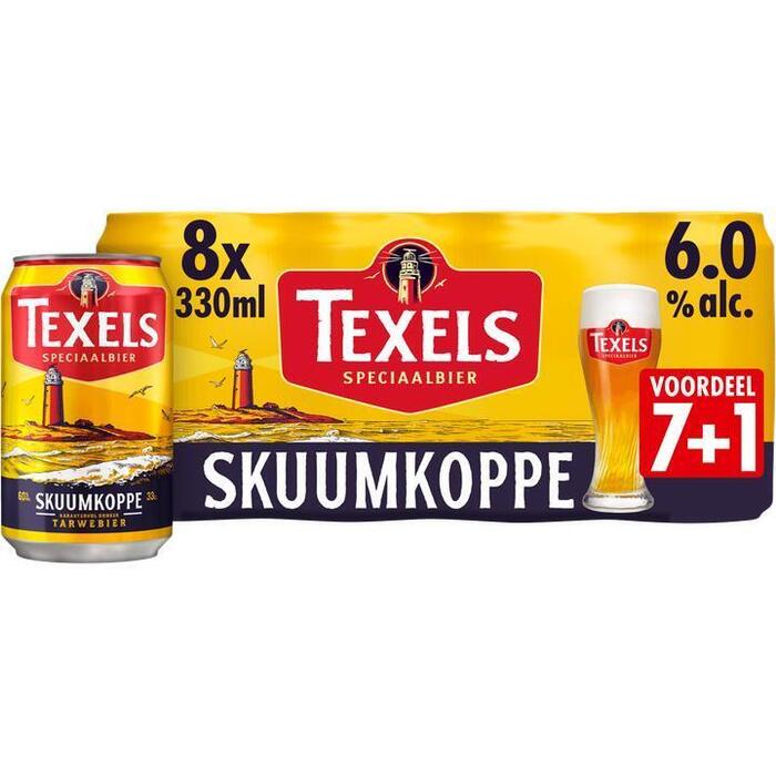 Texels Skuumkoppe Bier Blik 7+1 x 330ml (8 × 33cl)