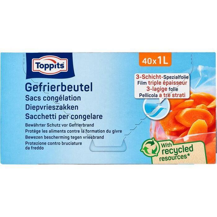 Toppits Diepvrieszakken 40 x 1L (40 st.)