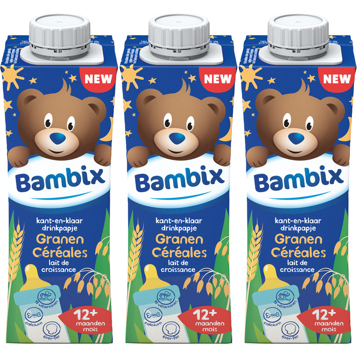 Bambix Drinkpap Granen vanaf 12 Maanden 3x250ml (3 × 250ml)