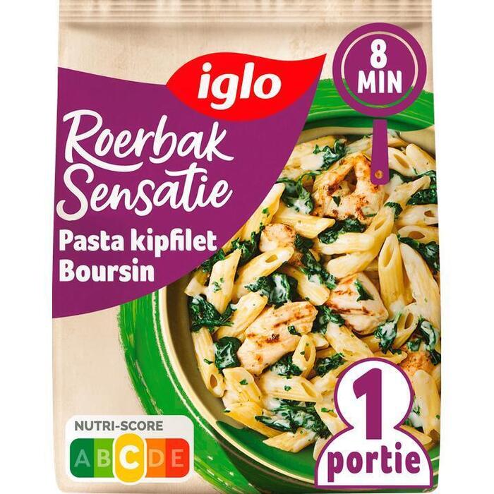 Roerbaksensatie pasta kipfilet spinazi (Zak, 450g)