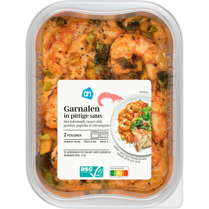 AH Garnalen in pittige saus (325g)