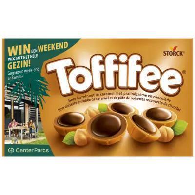 Toffifee Hele Hazelnoot in Caramel met Pralinécrème en Chocolade 15 Stuks 125g (doos, 125g)