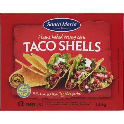 Santa Maria Taco Schelpen 12 Stuks 135g (135g)