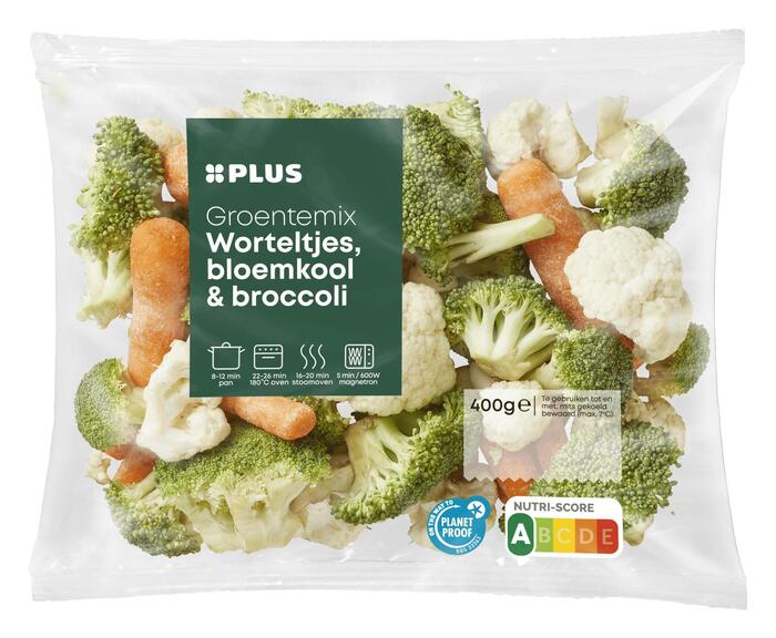 Groentemix broccoli peen bloemkool (Zak, 400g)