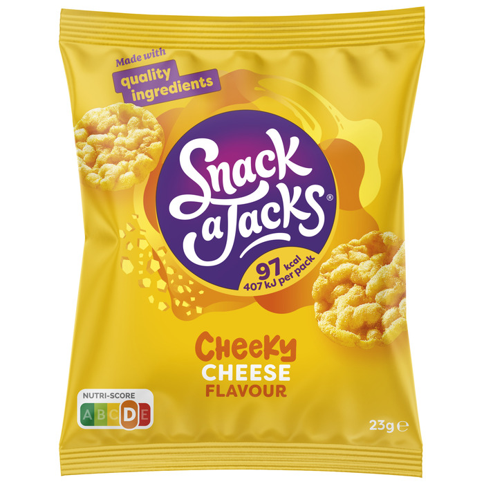 Snack A Jacks Crispy Rijstwafels Cheese 23gr (23g)