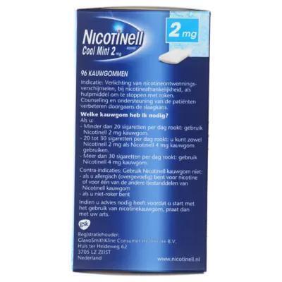 Nicotinell Gums Cool Mint 2 mg 96 Stuks