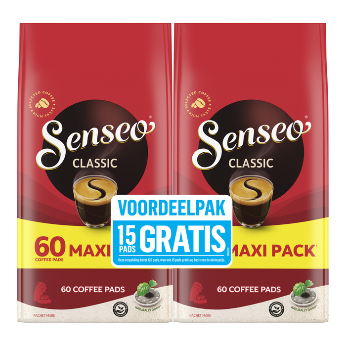 Senseo Classic Koffiepads 2x60 stuks (120 × 6.93g)
