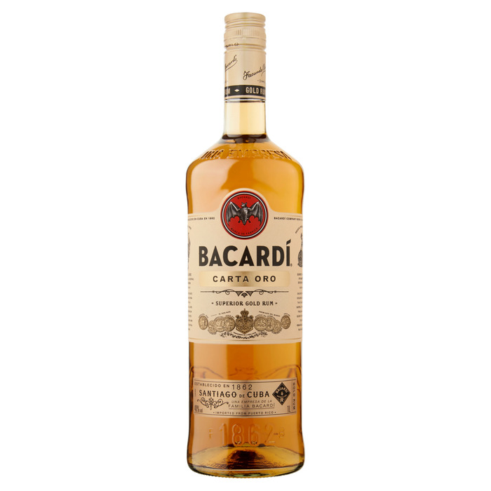 Bacardi Carta Oro 100cl, 40%, á 6 (1L)