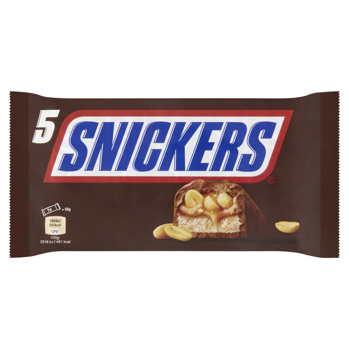 Snickers (5 stuks) (Pak, 5 × 50g)