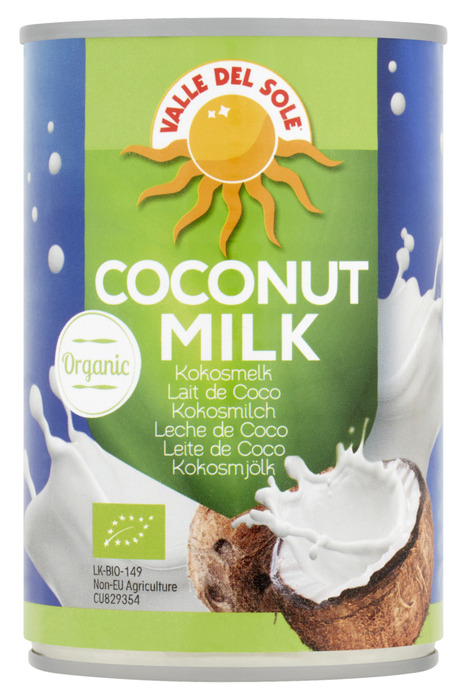 Valle Del Sole Kokosmelk Biologisch 400 ml (40cl)