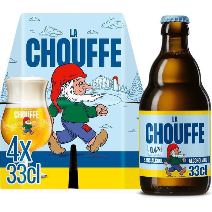 Chouffe Alcoholvrij Flessen 4 x 330 ml (4 × 33cl)