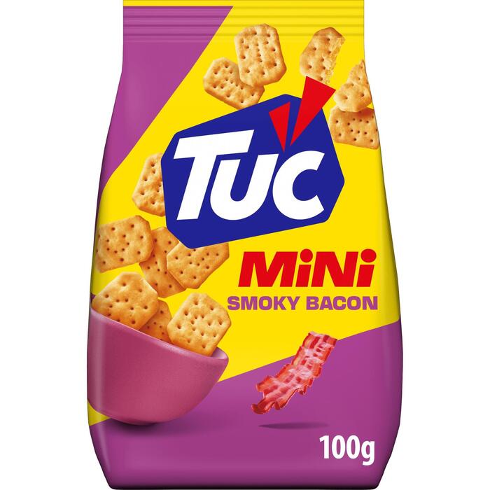 LU TUC Mini zoutjes Bacon smaak 100 g (Zak, 100g)