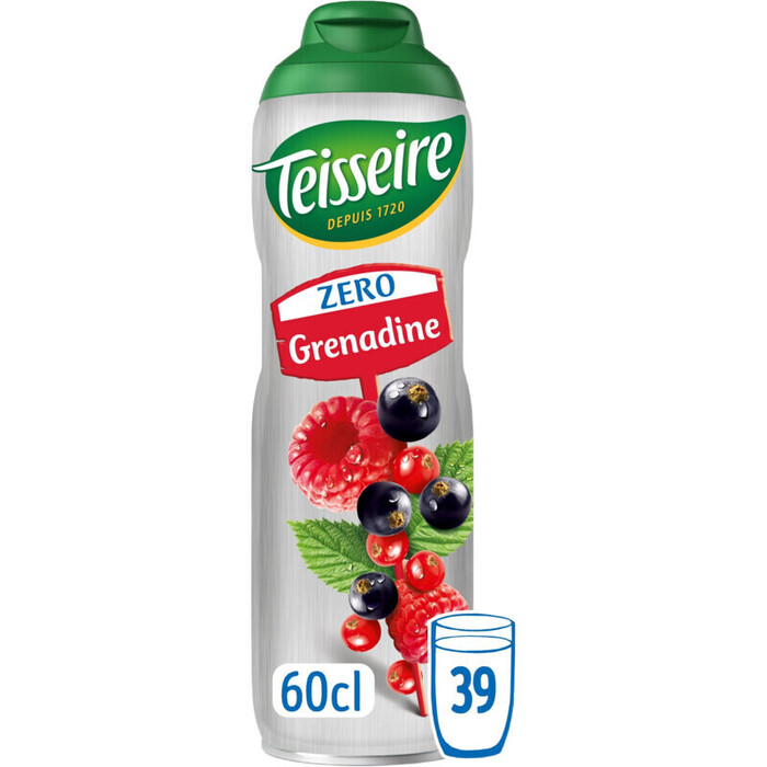 Teisseire Zero Suiker Grenadine Siroop 60 cl (0.6L)