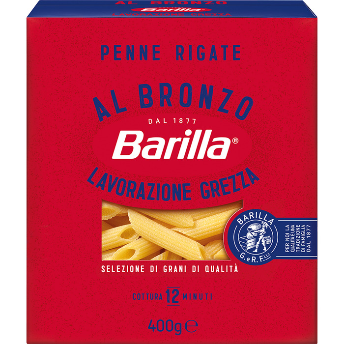 Barilla Penne Rigate al Bronzo Lavorazione Grezza 400 g (400g)