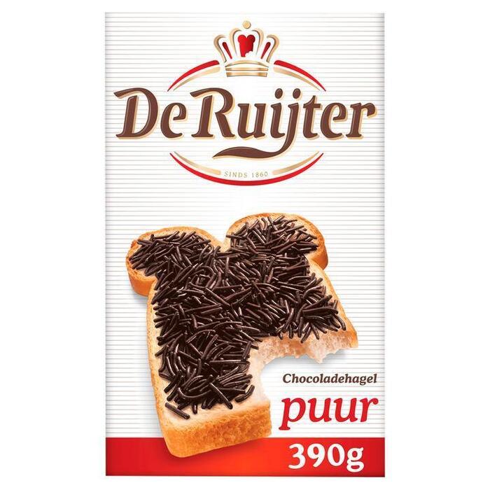 De Ruijter Chocoladehagel Puur 390 g (doos, 390g)