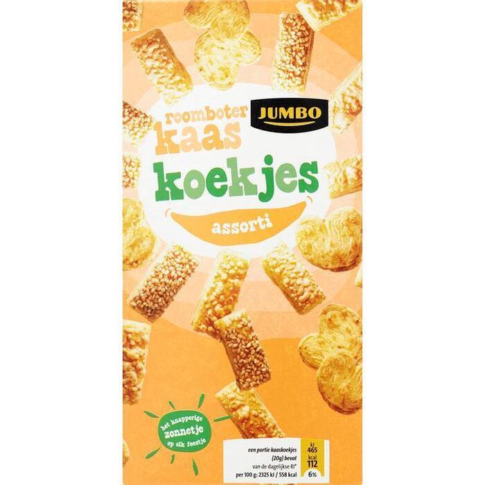 Jumbo Roomboter Kaas Koekjes Assorti 100g (100g)