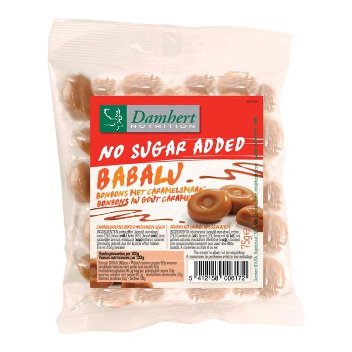 Babalu butterbonbon suikervrij (Blister, 75g)
