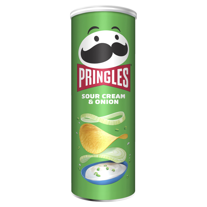 Pringles, Sour Cream & Onion (doos, 165g)