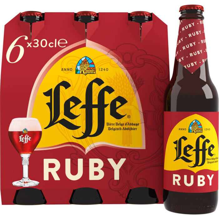 Leffe Ruby (glas, 6 × 30cl)