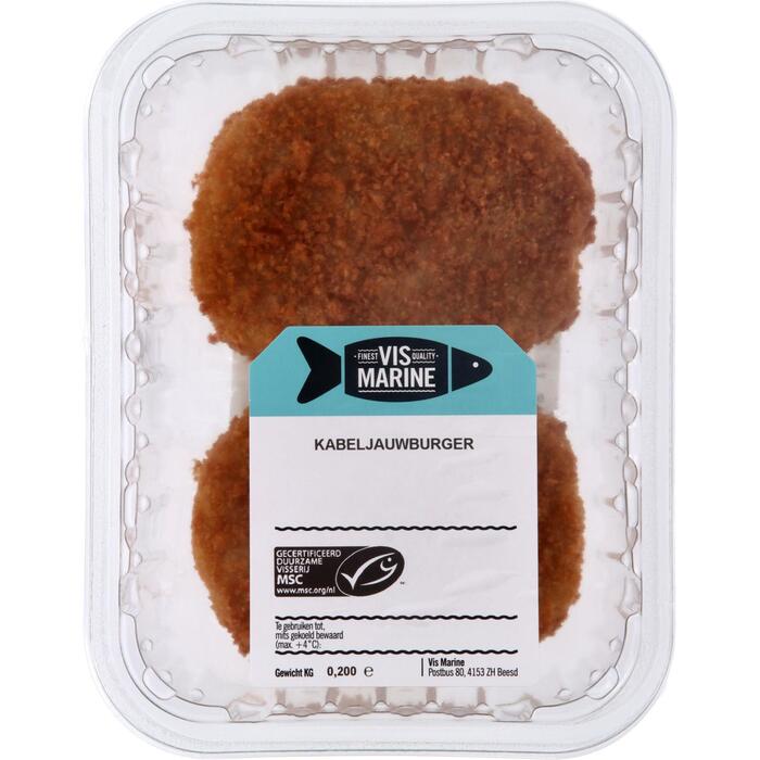 Kabeljauwburger 2 st. (200g)