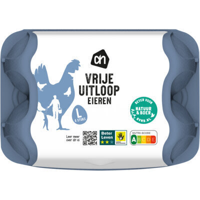 Vrije uitloop eieren (6 stuks)