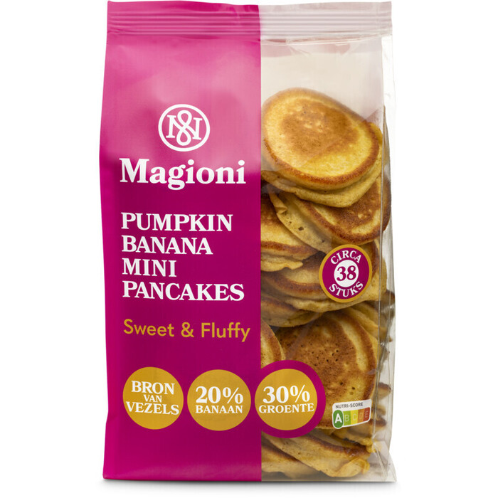 Magioni Pumpkin banana mini pancakes (38 × 9g)