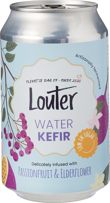 Waterkefir passionfruit & elderflower (33cl)