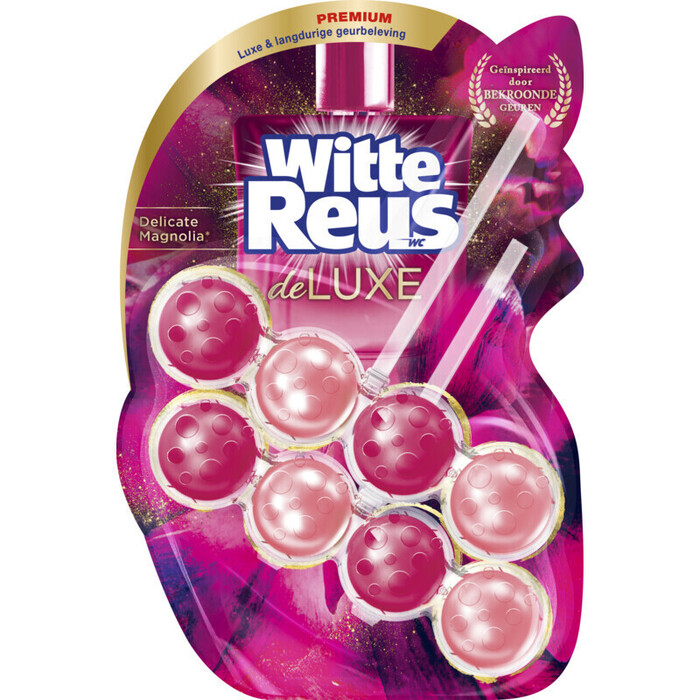 Witte Reus Toiletblok De Luxe Delicate Magnolia 2 Stuks (100g)