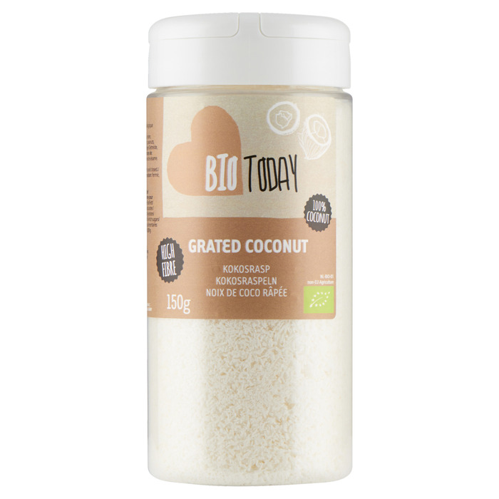 100% Organic Kokosrasp (Pot, 150g)