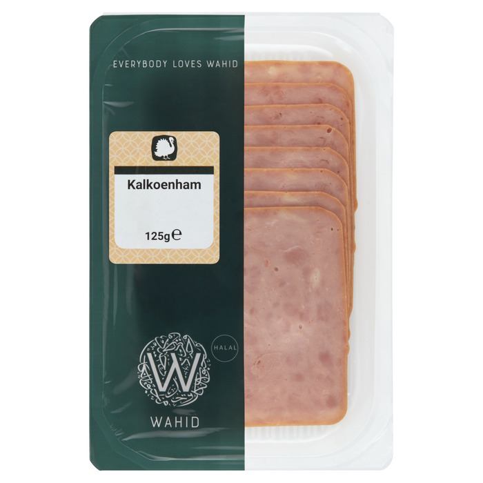 Wahid Kalkoen Ham 125 g (Stuk, 125g)