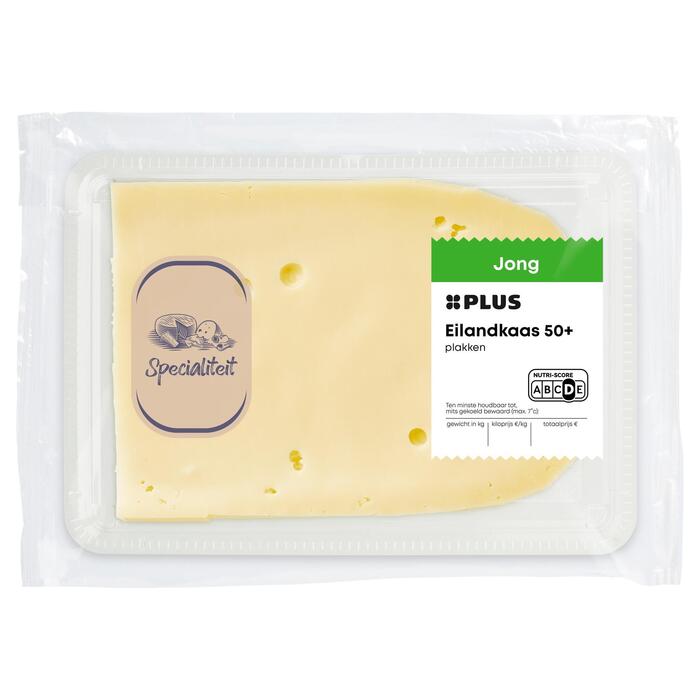Eilandkaas jong 50 + plakken (180g)
