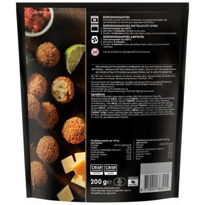 Kwekkeboom Old Amsterdam jalapeño bitterballen (200g)