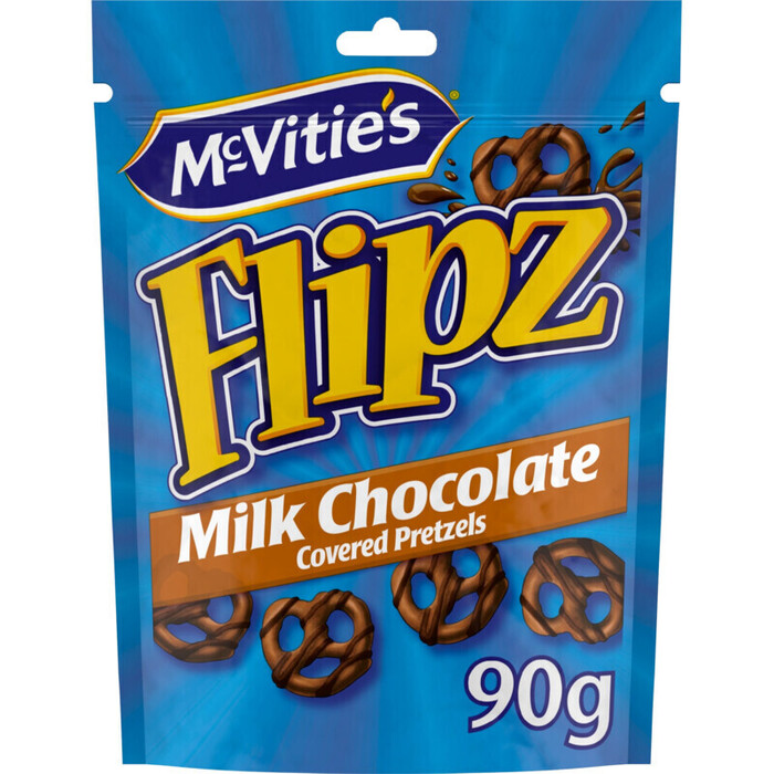 Flipz Milk Chocolate Covered Pretzels 90 g (90g)