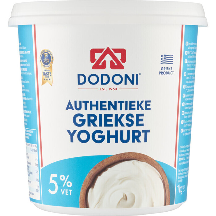 Dodoni Griekse yoghurt 5% vet (1kg)
