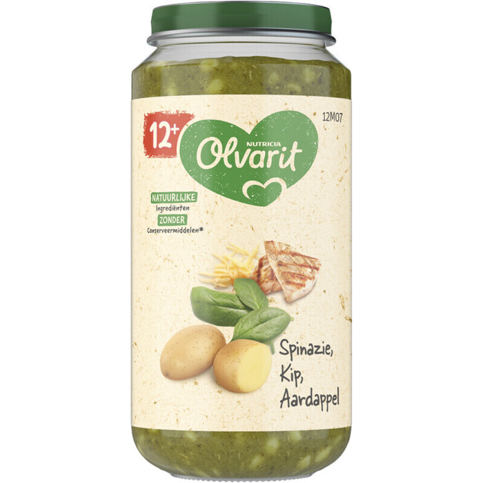 Spinazie kip aardappel 12 mnd (Pot, 250g)