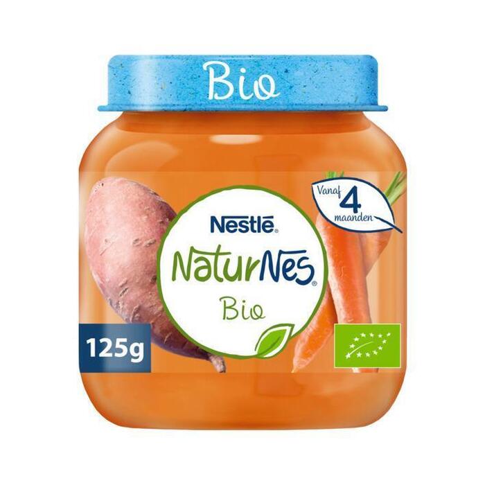 NaturNes Zoete aardappel wortel 4+ m babyvoeding (125g)