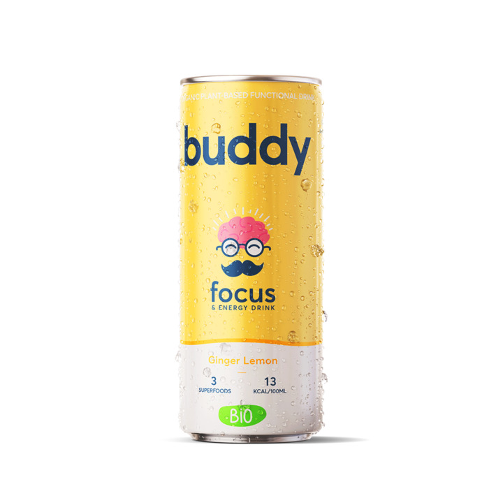 Buddy Focus ginger lemon (250ml)