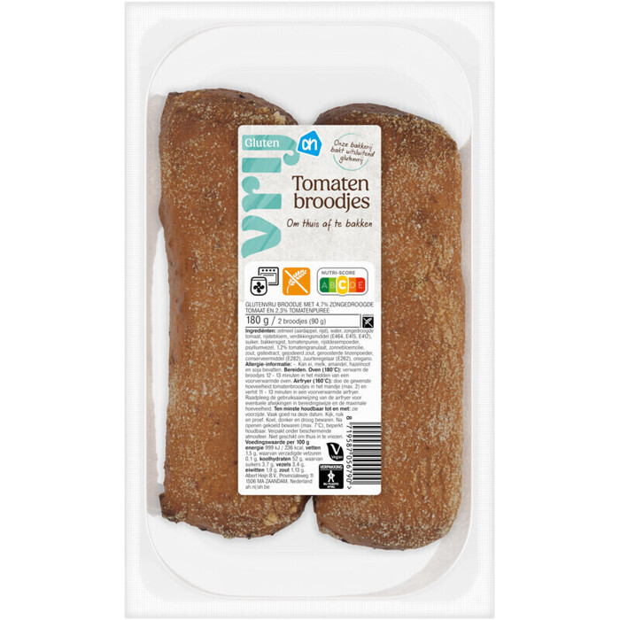 AH Glutenvrij Tomaten broodjes (180g)