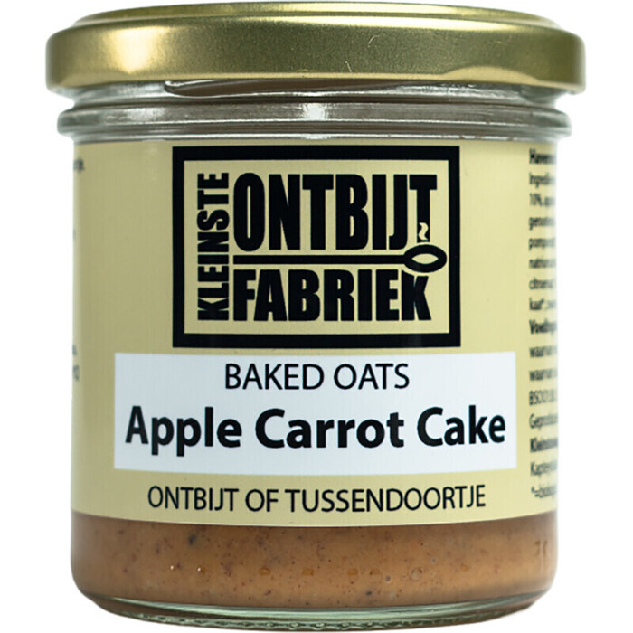 Kleinste Ontbijtfabr Baked oats apple carrot pie (100g)