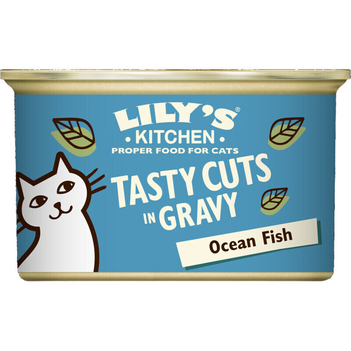 Lily's Kitchen Cat ocean fish chunks in gravy (85g)
